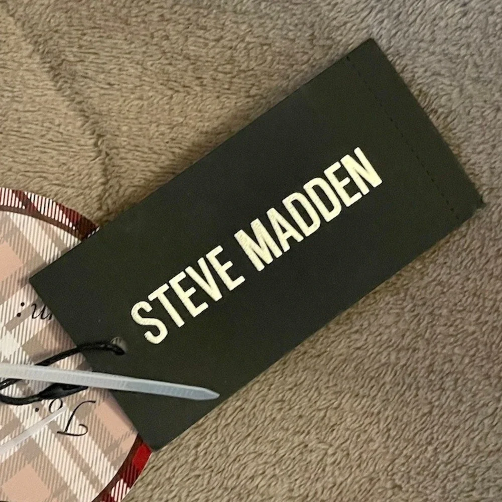 Steve Madden‎ Women Black Faux Leather Crossbody Wallet Phone Case Purse NWT